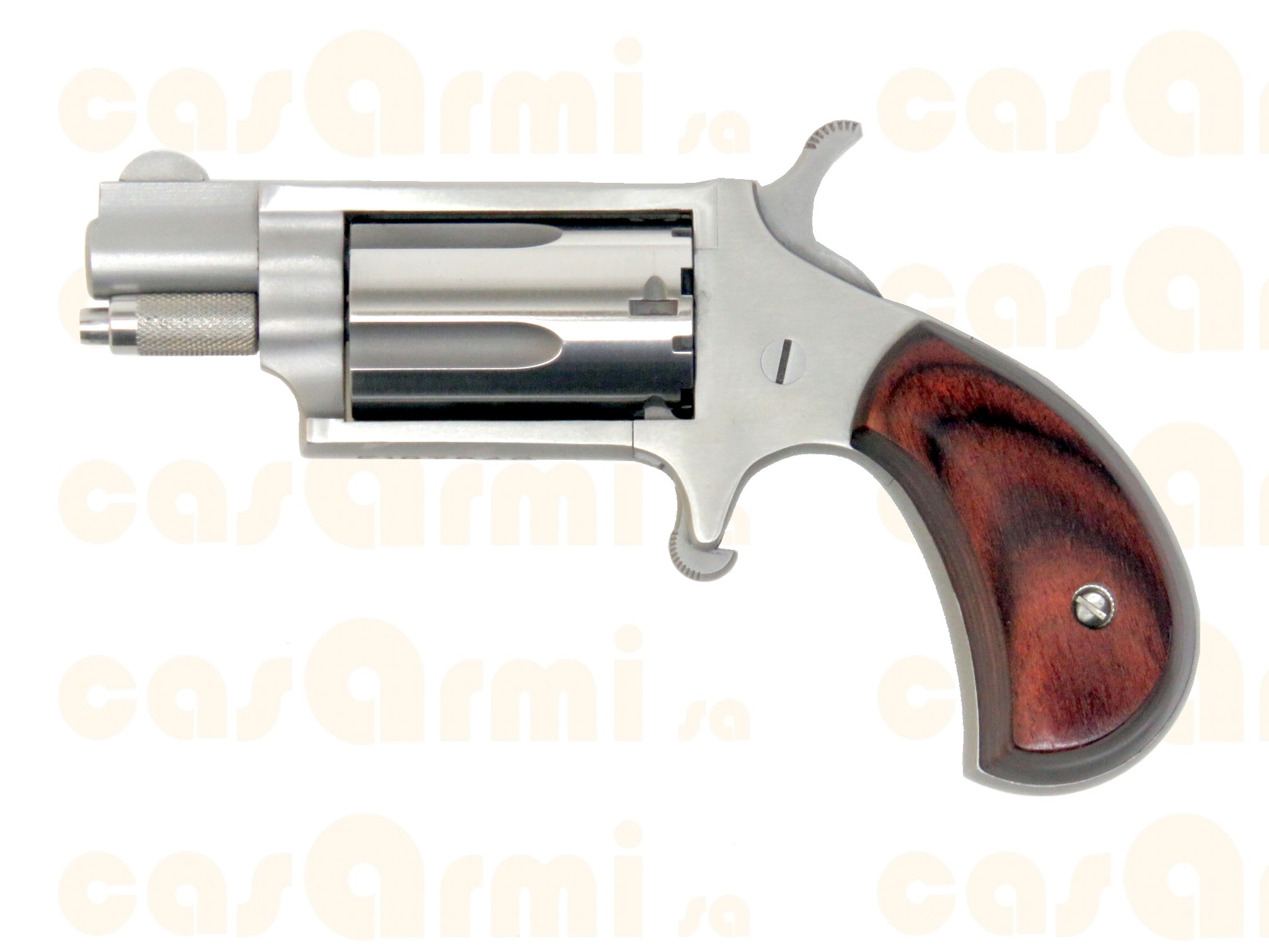 NAA stainless, canna 1 1/8', con valigetta .22 magnum
